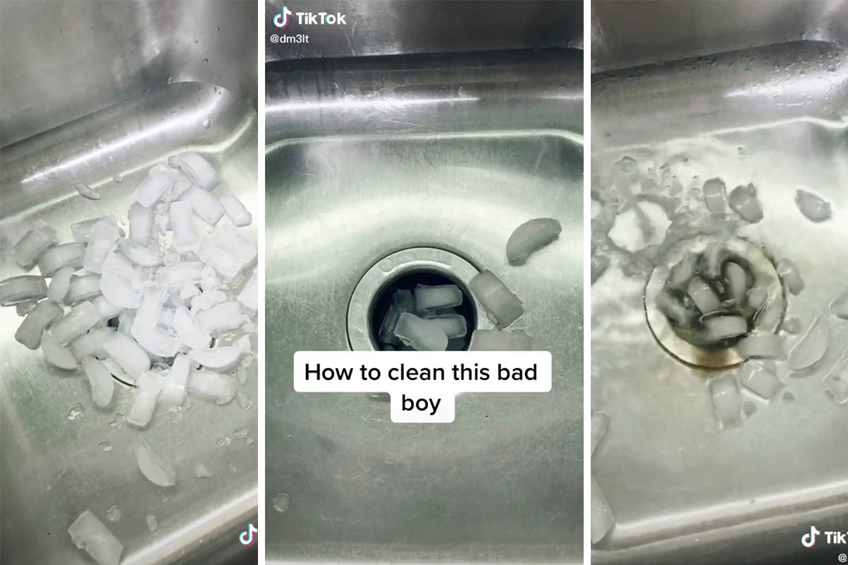 This Cool Ice Cube Trick Will Completely Clear Your Stinky Garbage Disposal