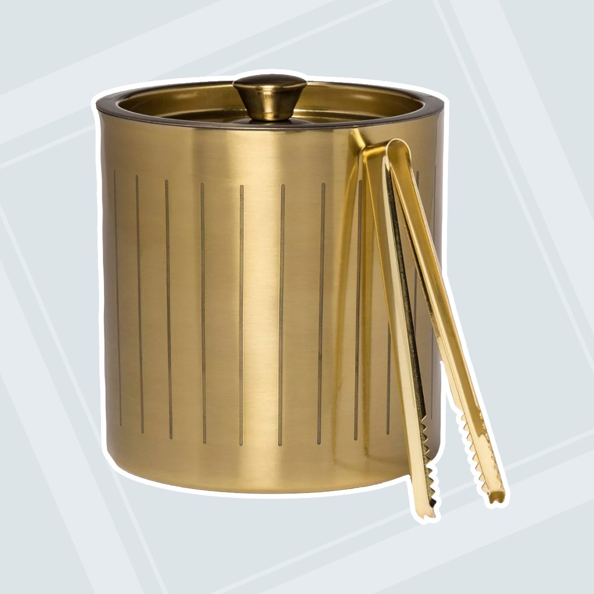 3L Stainless Steel Ice Bucket with Tongs Gold - Project 62â„¢