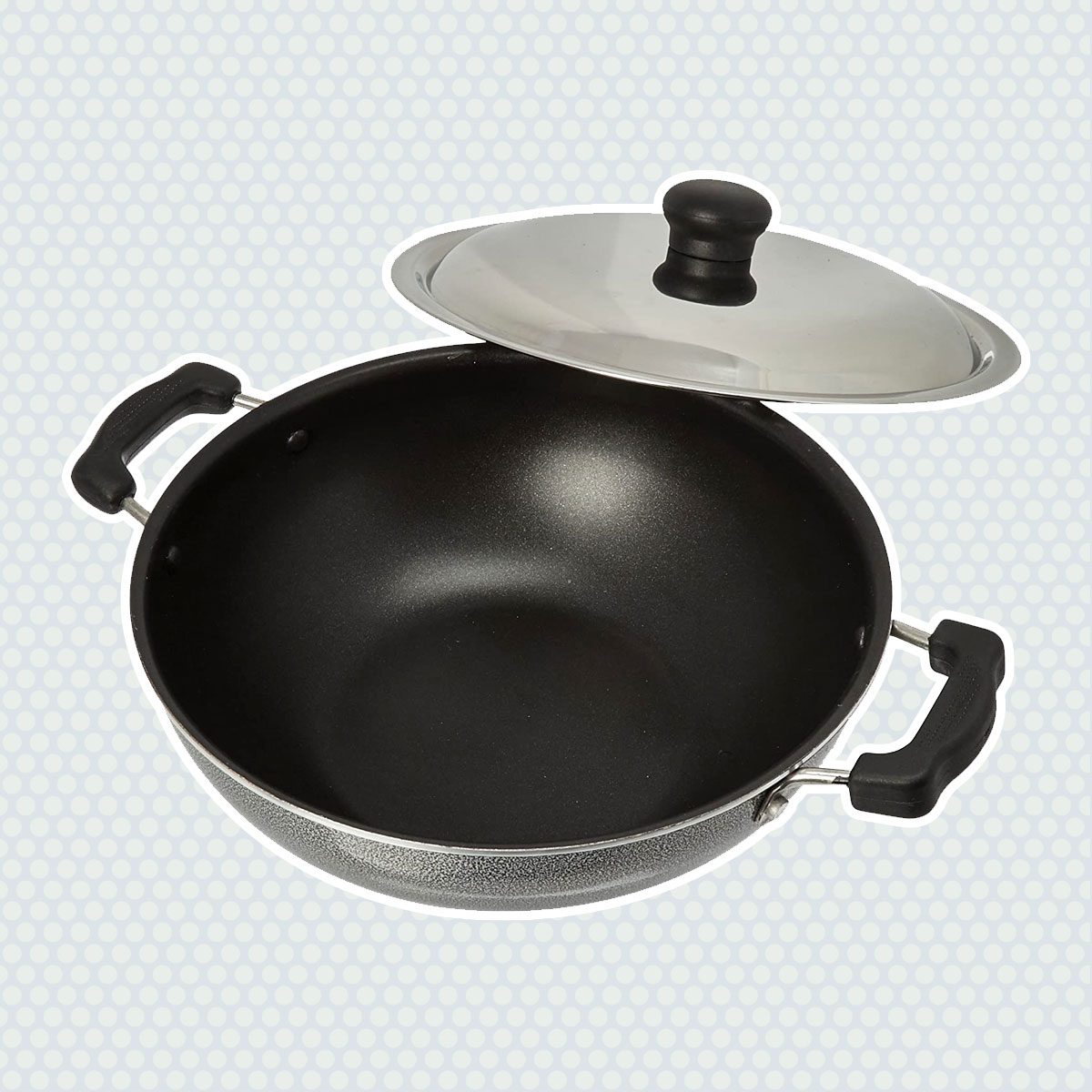Prestige Manttra Omega Select Plus 200 Deep fry pan, Kadai, Indian kadhai, Medium, Black