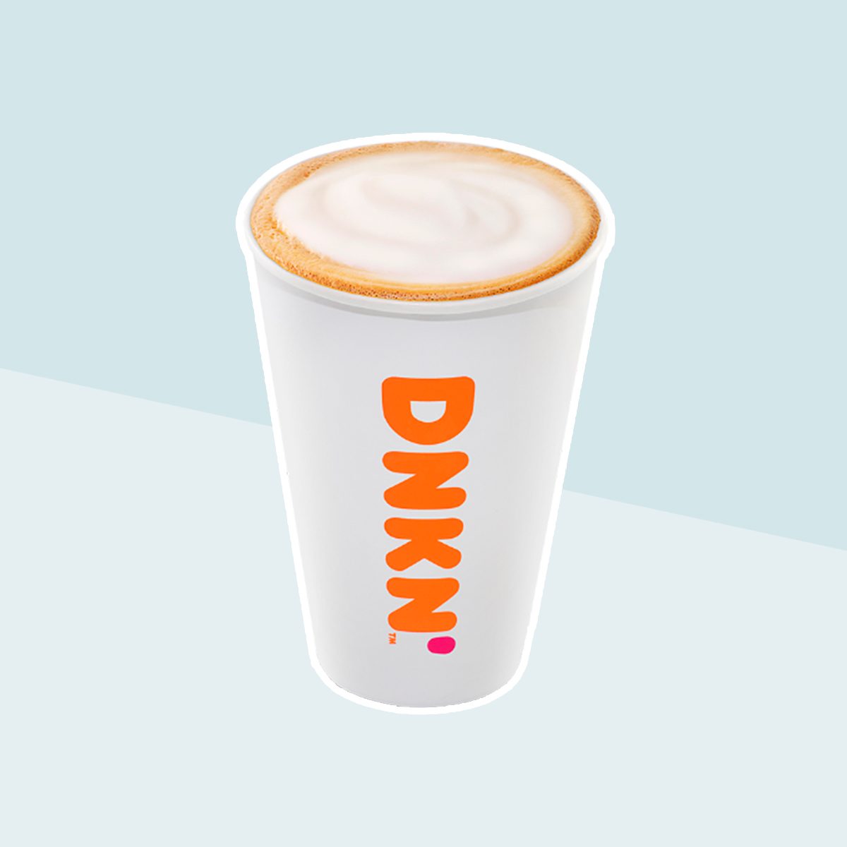 CAPPUCCINO with skim milk from Dunkin