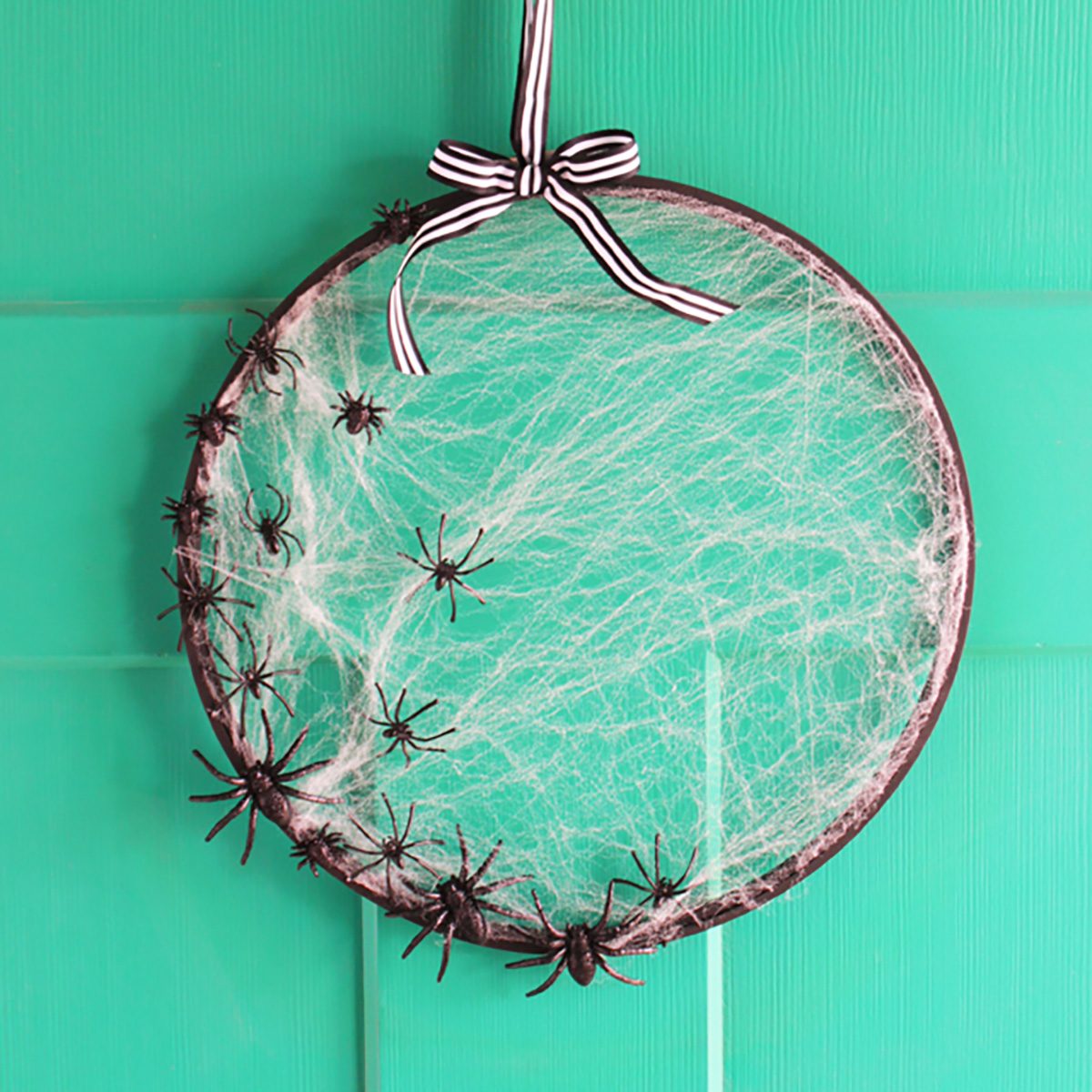EMBROIDERY HOOP SPIDERWEB WREATH