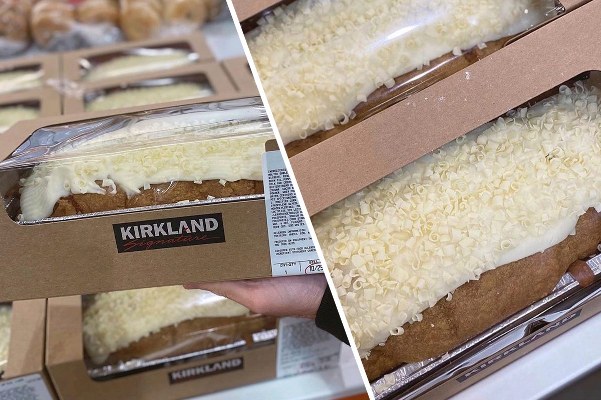 Costco Is Selling a Pumpkin Loaf with Cream Cheese Icing and White Chocolate Shavings