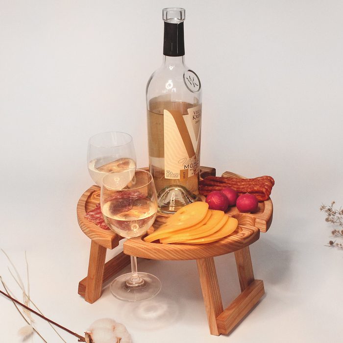 Outdoor Wine Glass Table
