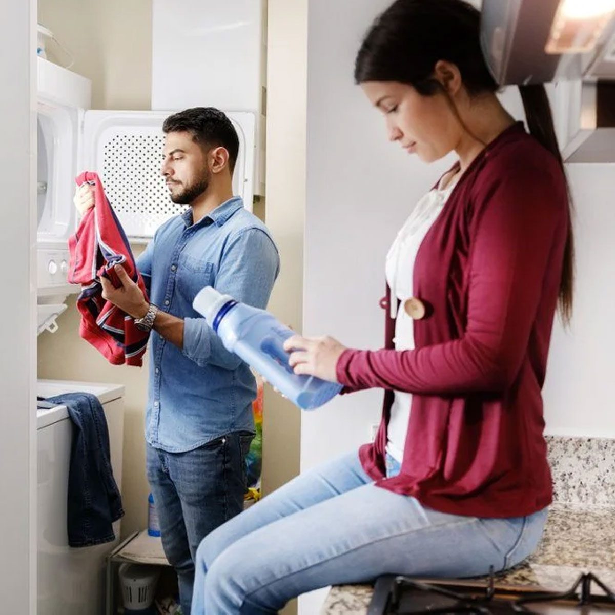 Couple Doing Laundry Shutterstock 1132943822