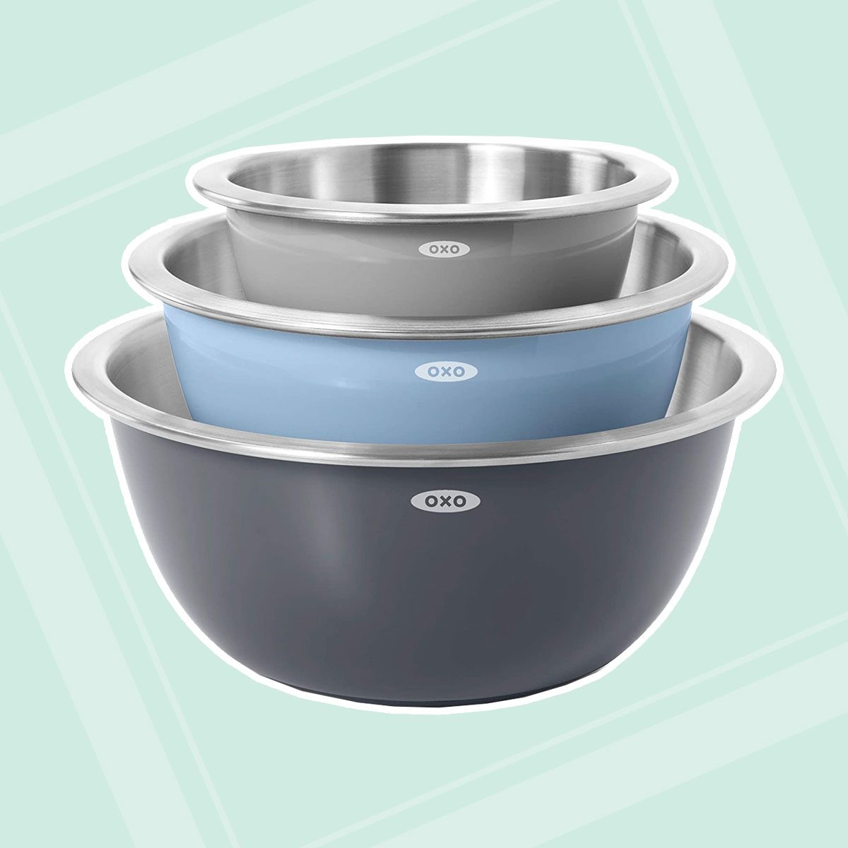 mixing bowls Oxo Grips 3 Piece Stainless Steel Mixing