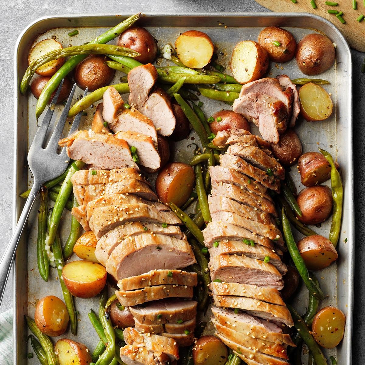 Sheet-Pan Pork Supper