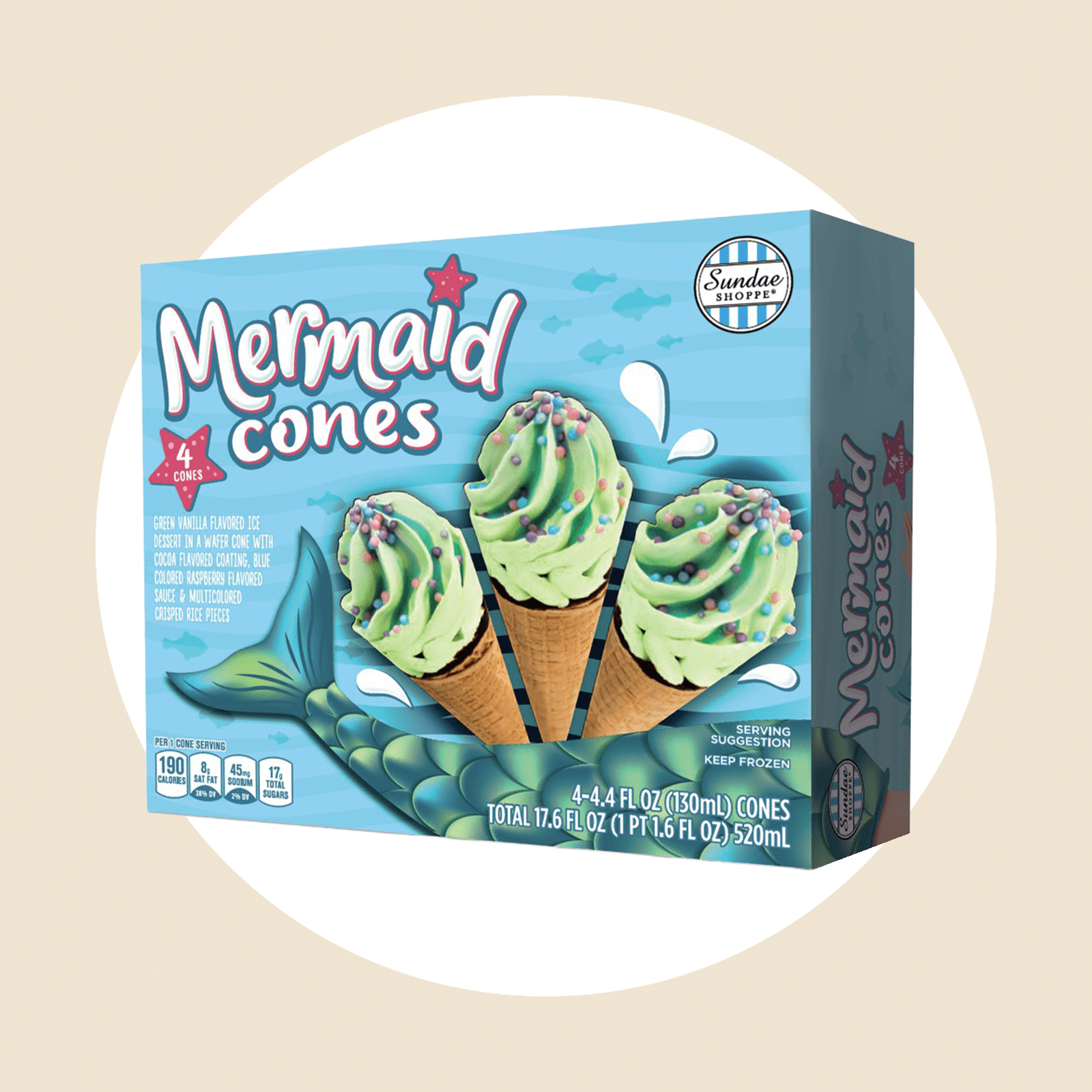 Sundae Shoppe Mermaid Cones Courtesy Aldi