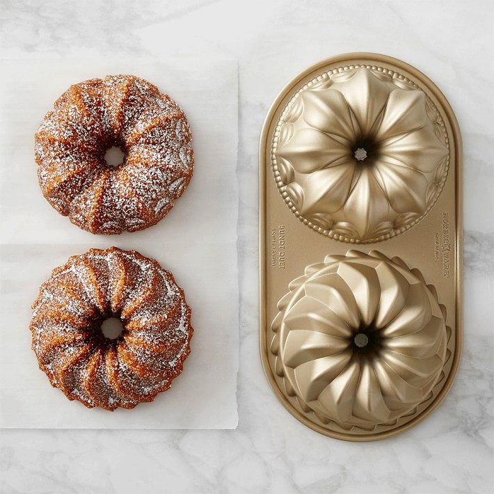 Nordic Ware Nonstick Cast Aluminum Duet Bundt Plaque Ecomm Via Williams Sonoma.com