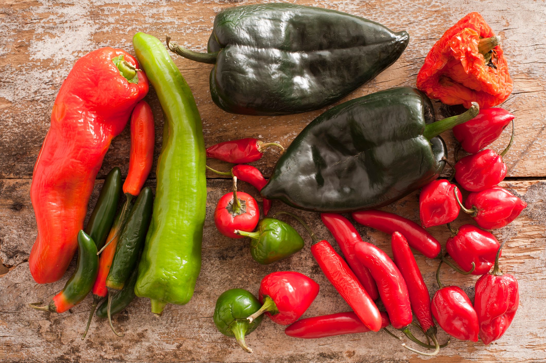 Assortment of Chili Peppers