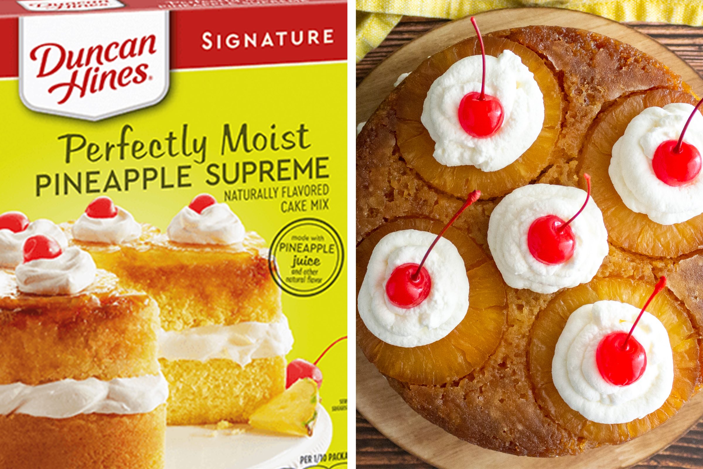 We Made the Iconic Duncan Hines Double-Layer Pineapple Upside-Down Cake and It’s a Tropical Delight