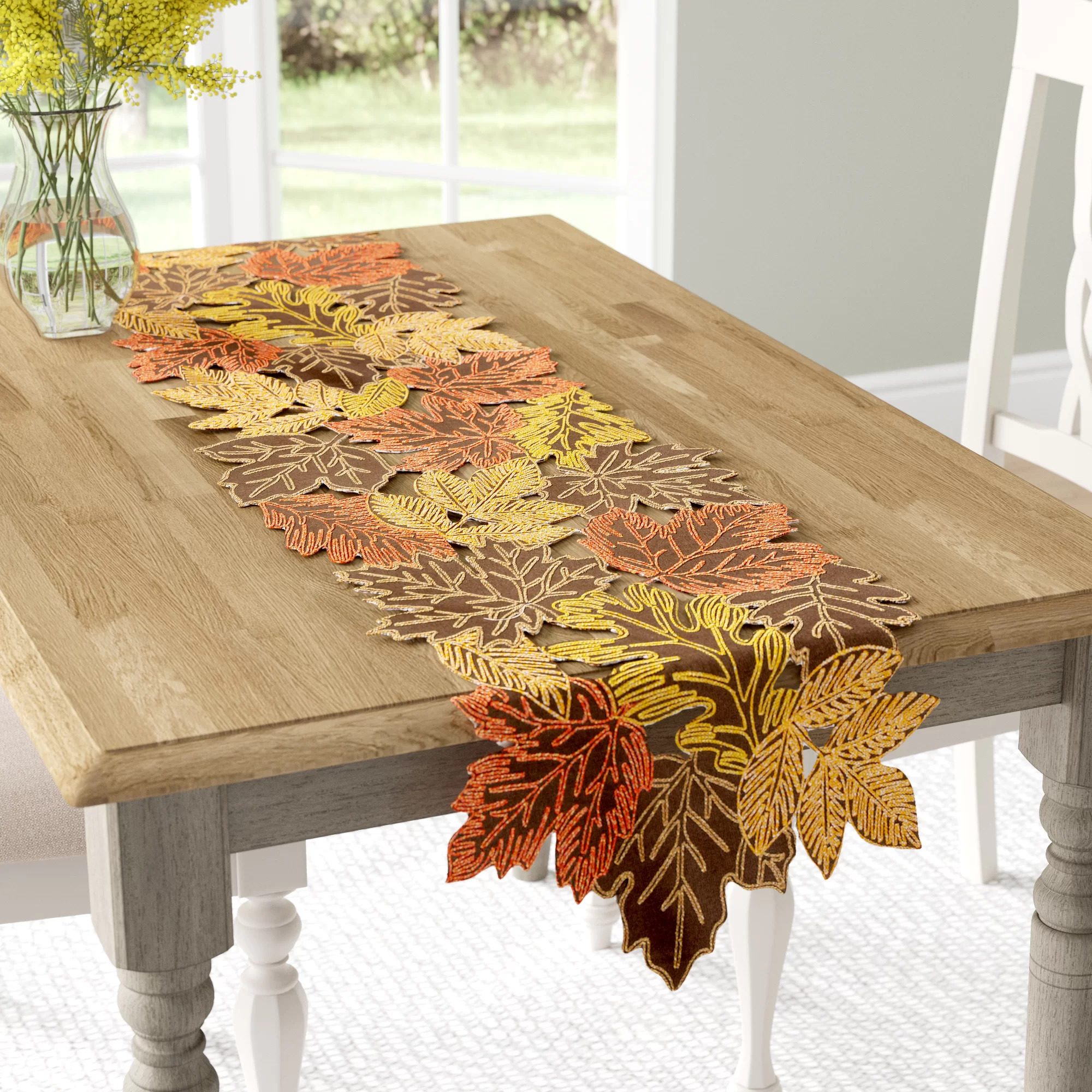 Erasmus Floral Oval Thanksgiving Table Runner Ecomm Via Wayfair.com