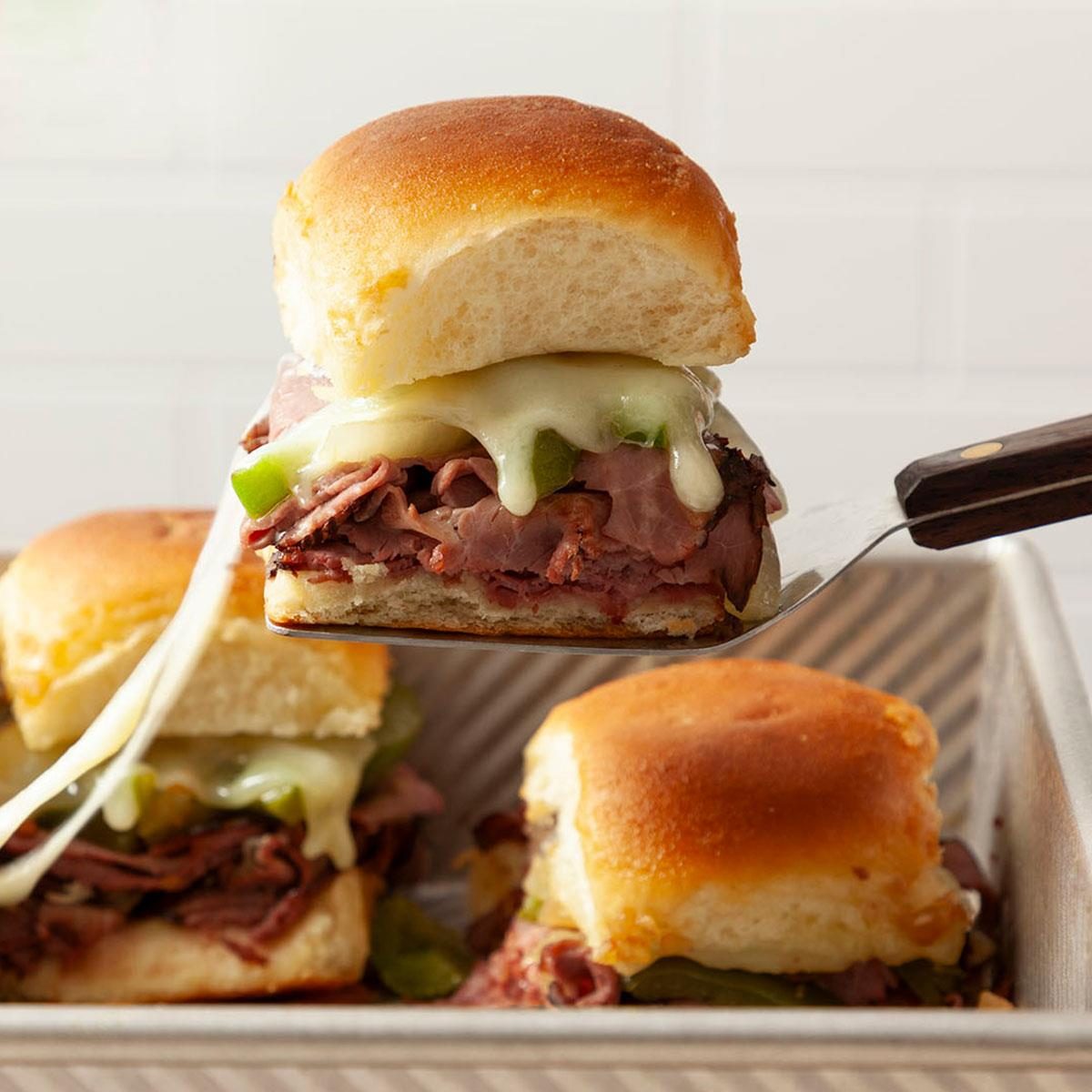 Philly Cheesesteak Sliders