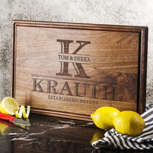 Personalized Cutting Board Ud Via Amazon.com Ecomm