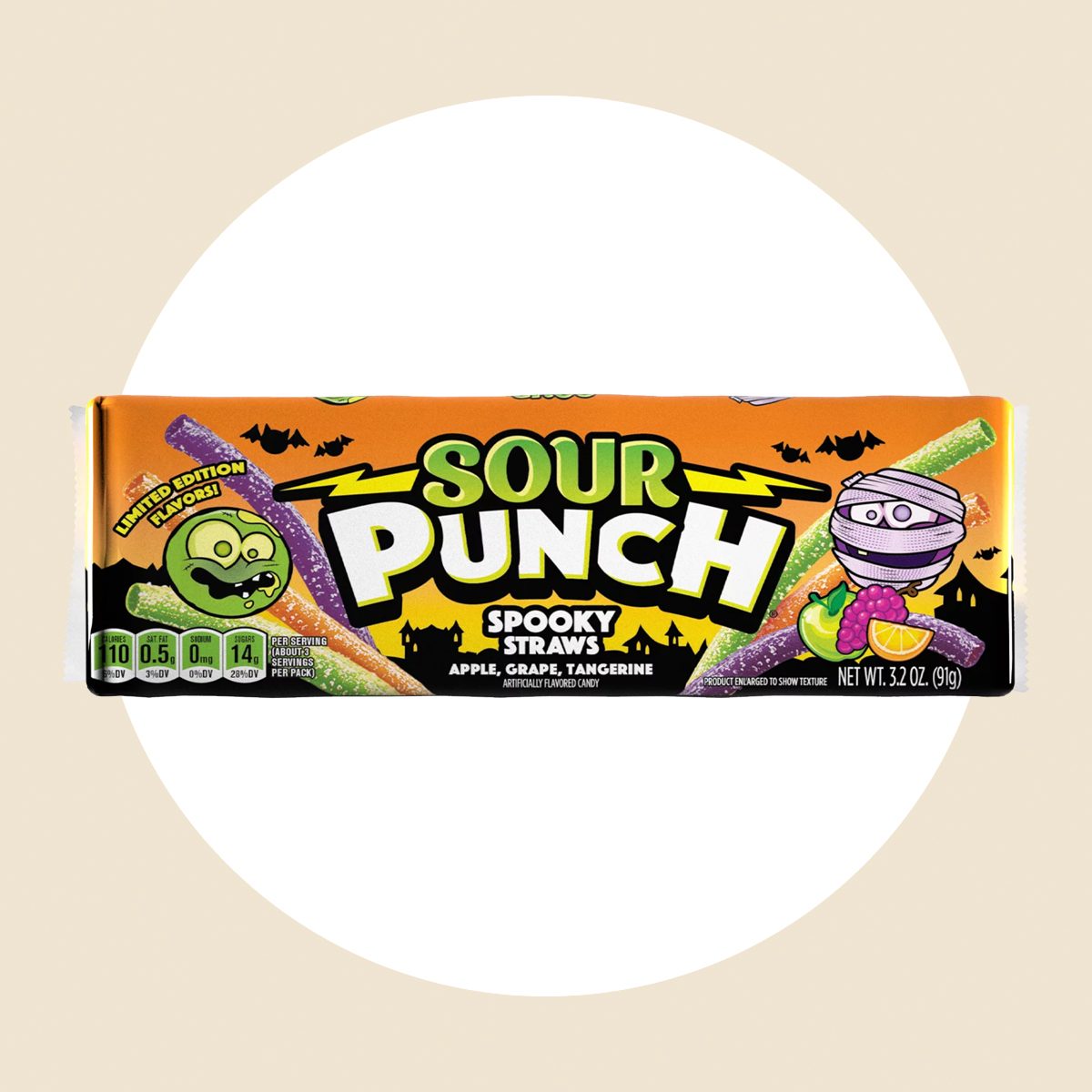Sour Punch Spooky Straws Candy
