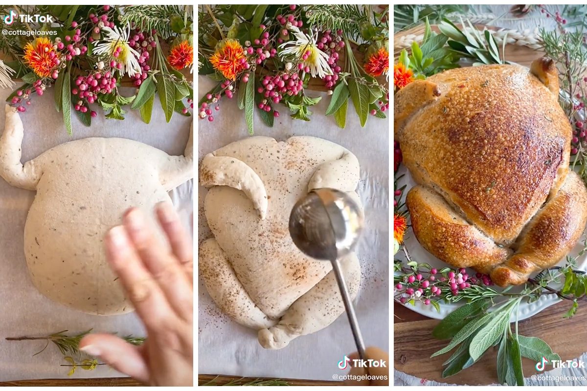 How to Make a Turkey-Shaped Sourdough Bread Loaf for Thanksgiving