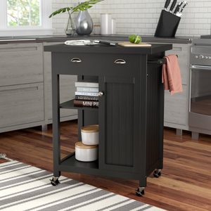 Winston Porter Mineville Kitchen Cart