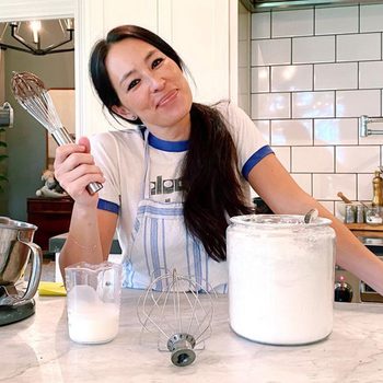 Joanna Gaines Baking in her kitchen