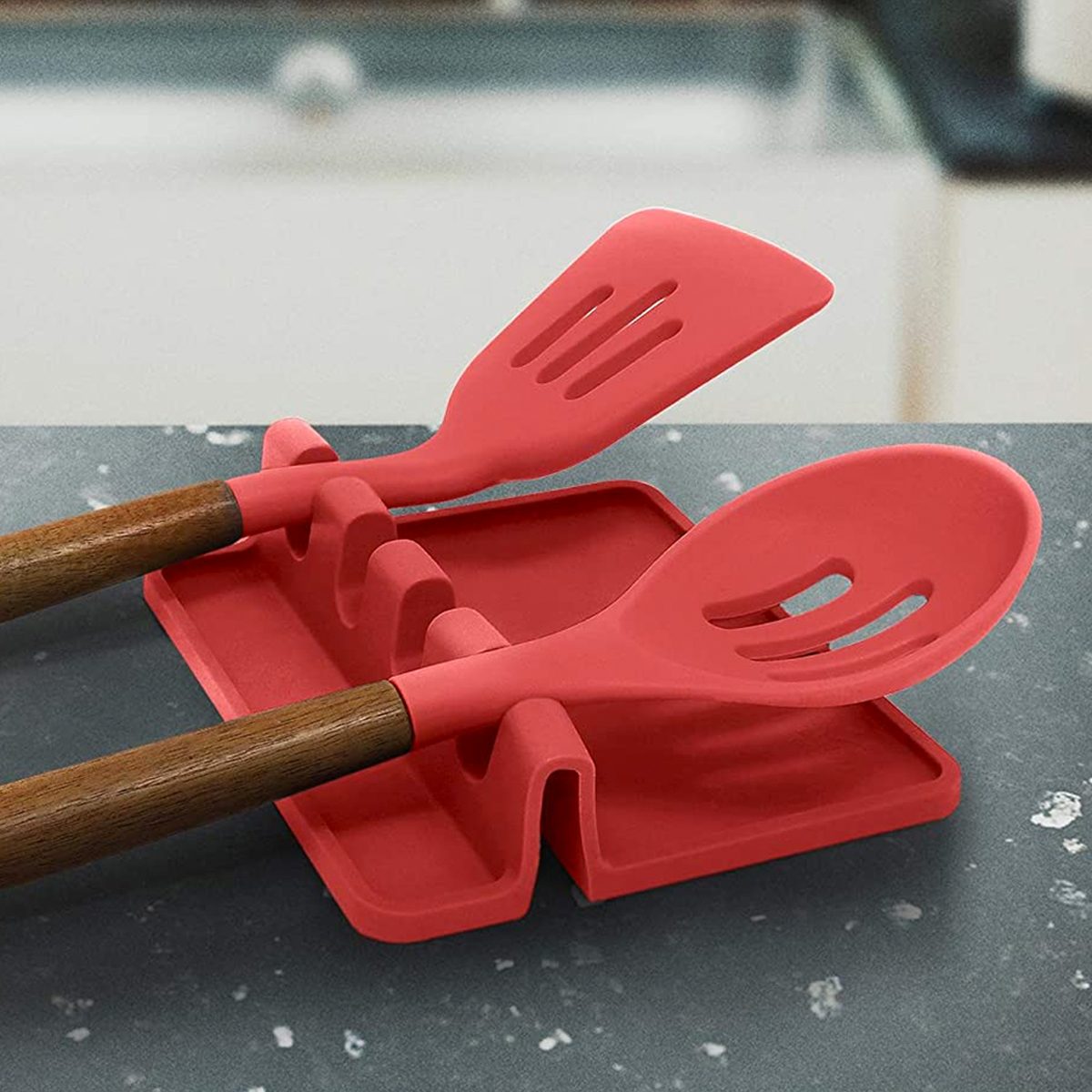 28,000 Amazon Shoppers Say This $15 Utensil Rest Is the Key to Keeping Countertops Clean