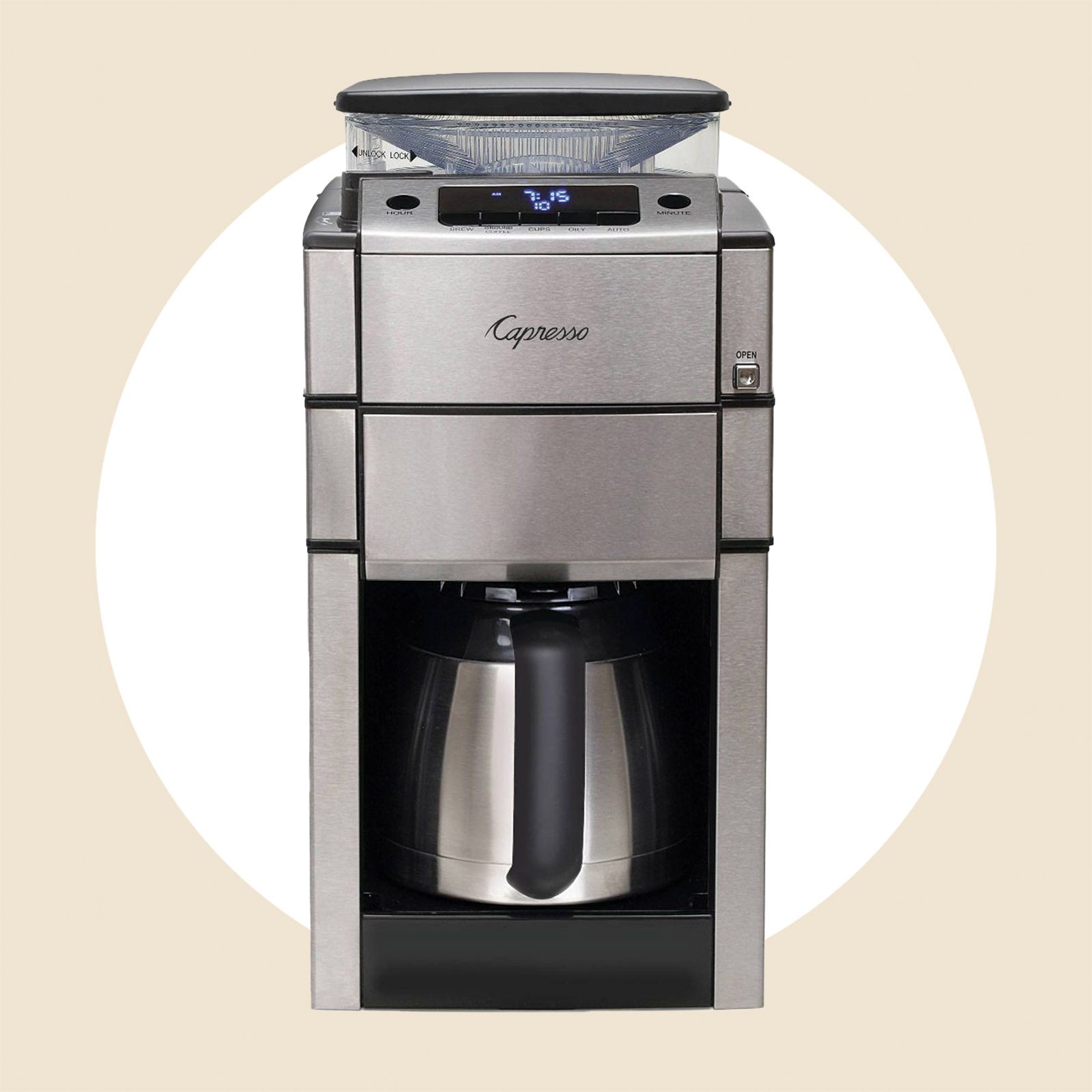 Capresso Coffee Maker With Burr Grinder