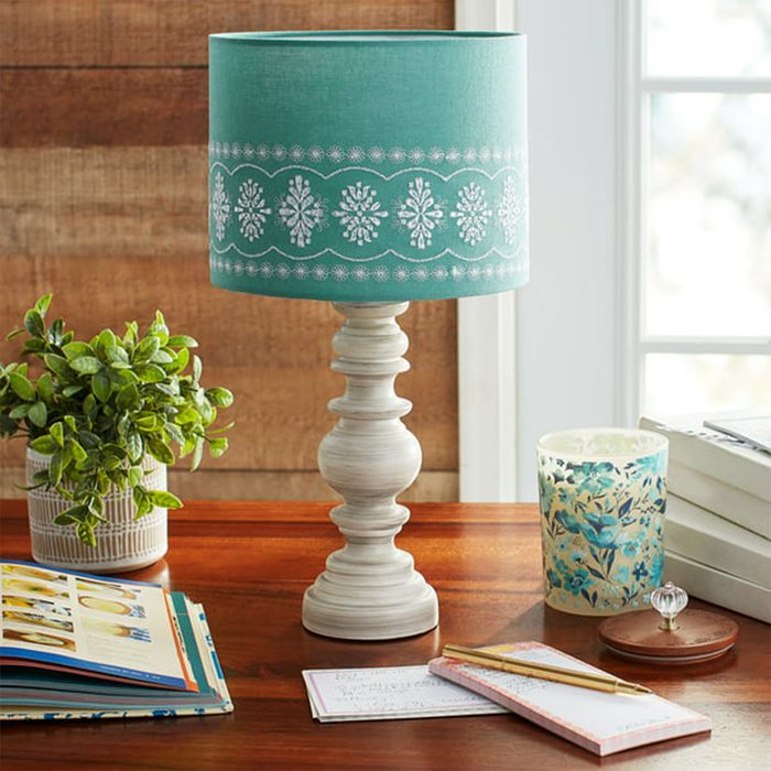 Blue Eye Lit Table Lamp