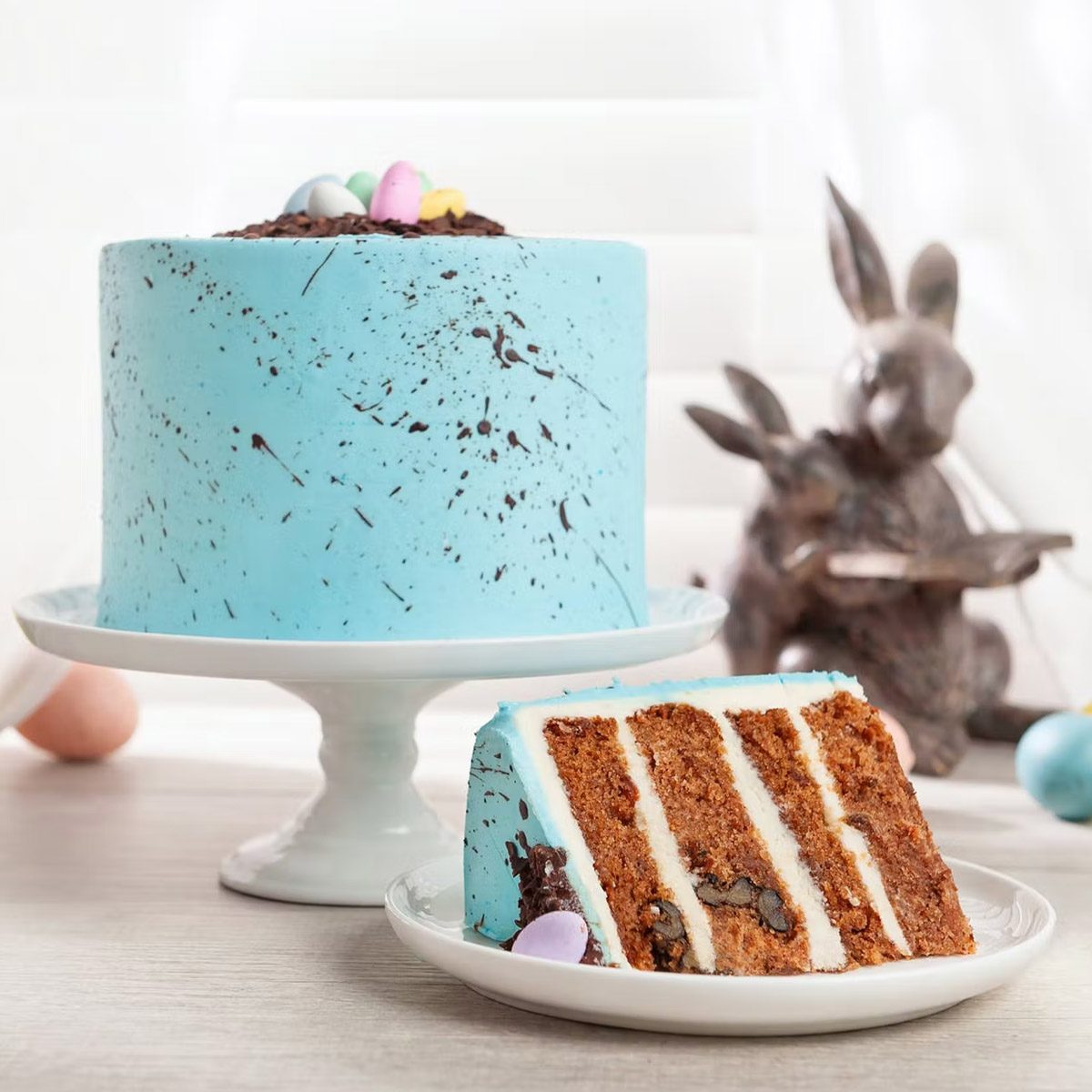 Easter Speckled Carrot Layer Cake