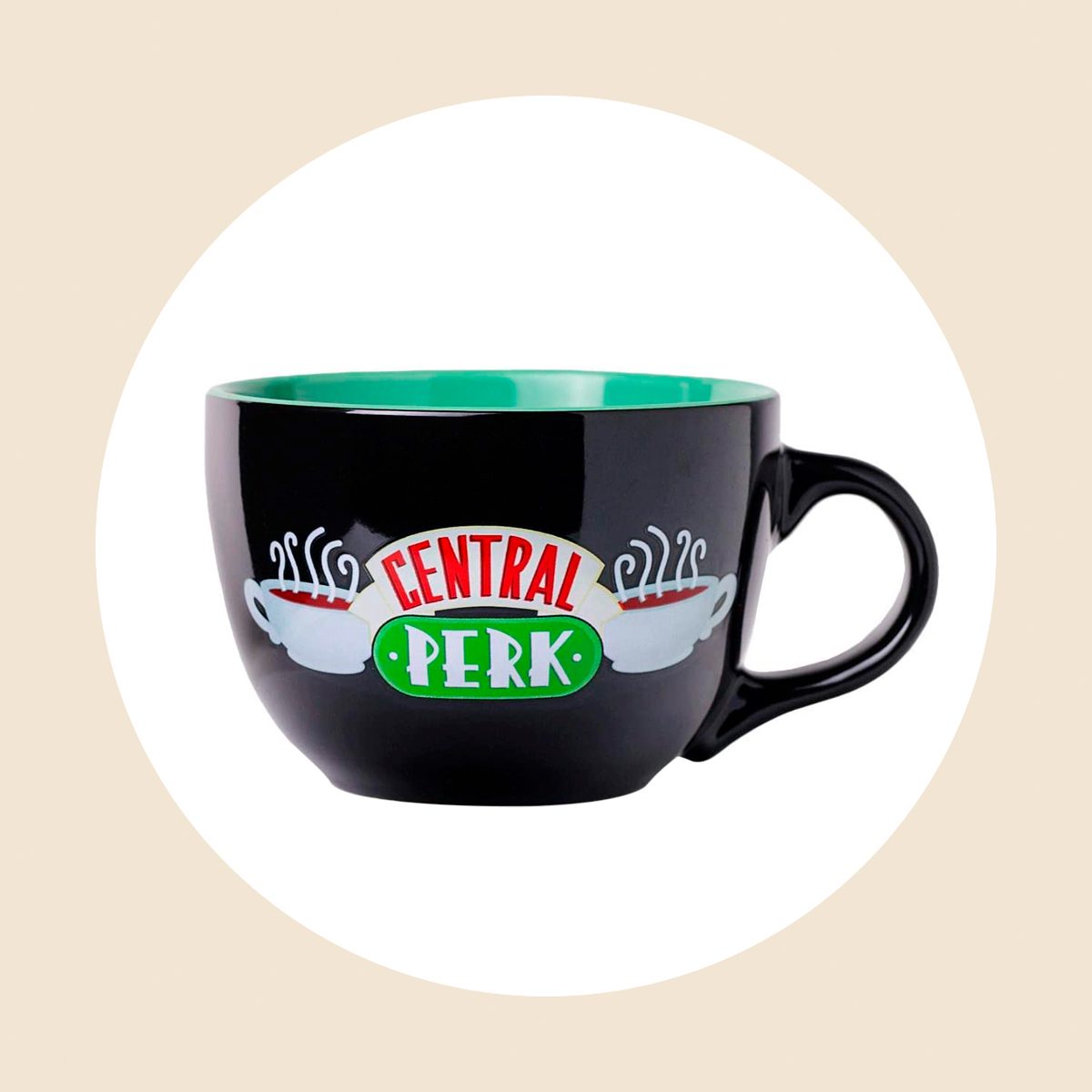 Silver Buffalo Friends Central Perk Black Ceramic Mug