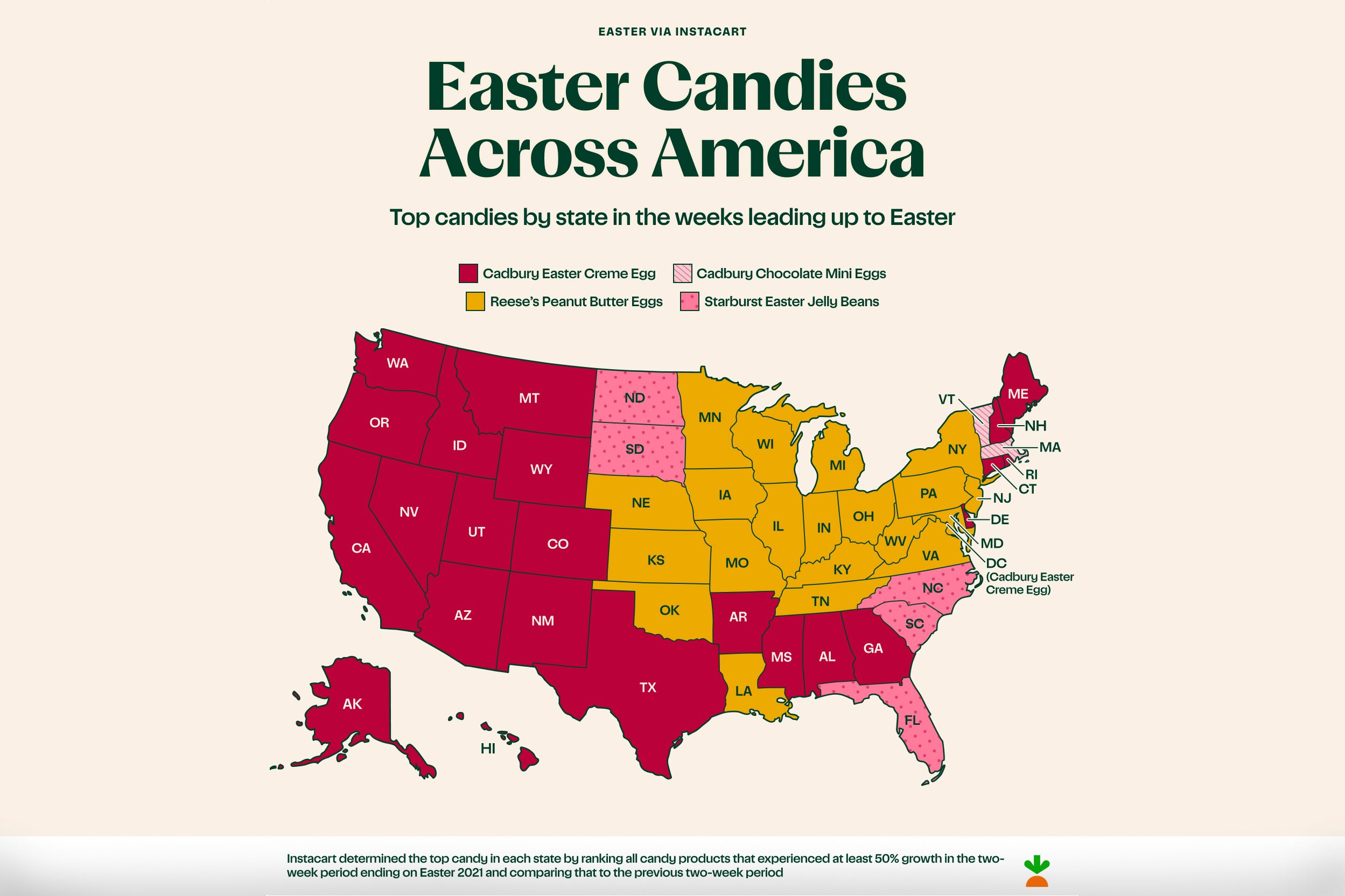 This Map Shows the Most Popular Easter Candy in Your State