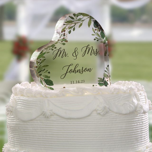 Heart Shaped Cake Topper
