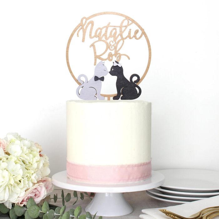 Cat Wedding Cake Topper