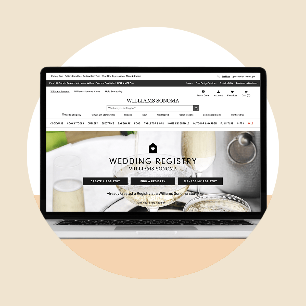 Williams Sonoma Wedding Registry