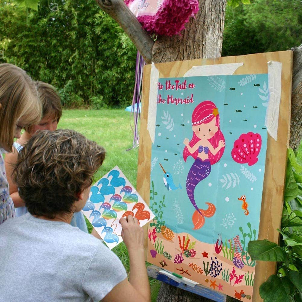 Pin The Tail On The Mermaid Party Game Ecomm Via Amazon.com