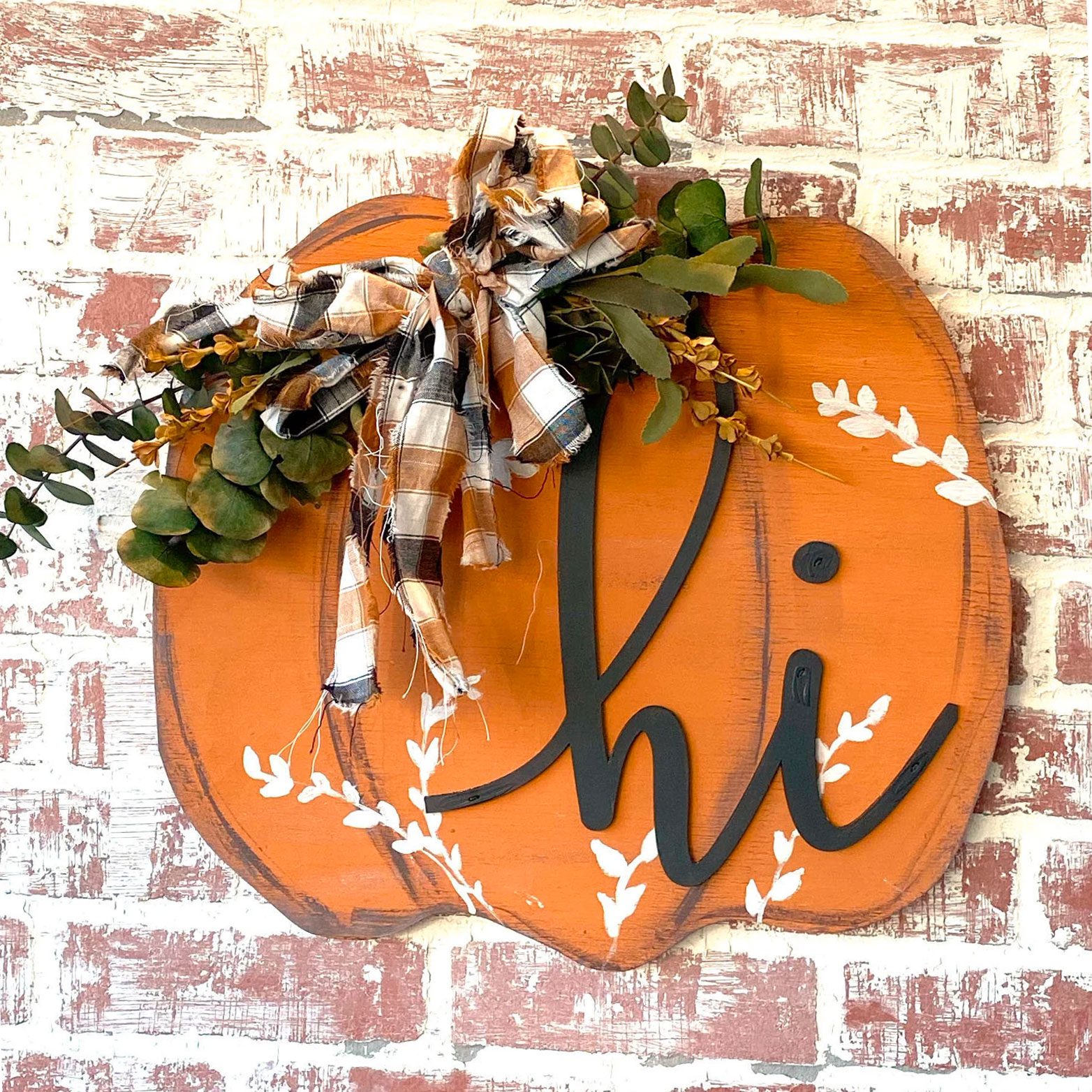 Fall Pumpkin Porch Sign