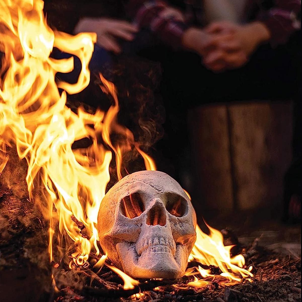 Skull Fire Log