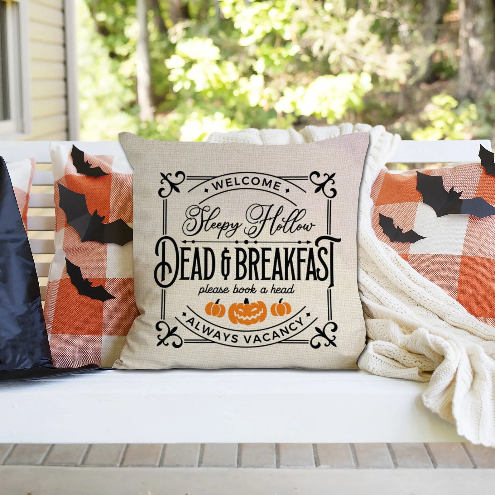 Halloween Throw Pillow Sleepy Hollow Ecomm Via Etsy.com