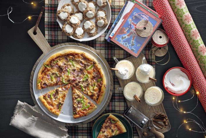 Gingerbread Fruitcake Cookies; Homemade Pizza; Old Fashioned Eggnog