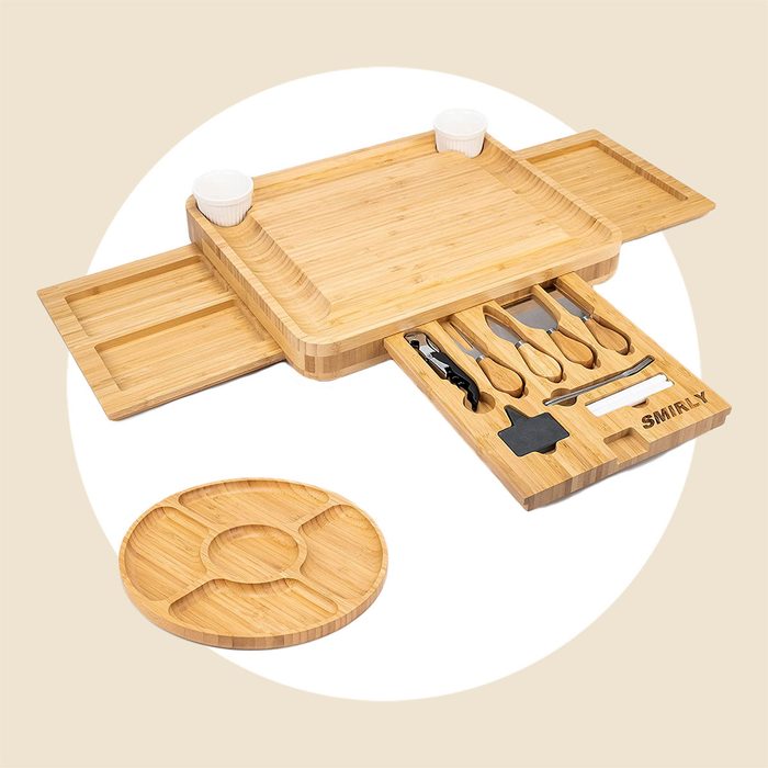 Bamboo Charcuterie Board and Knife Set