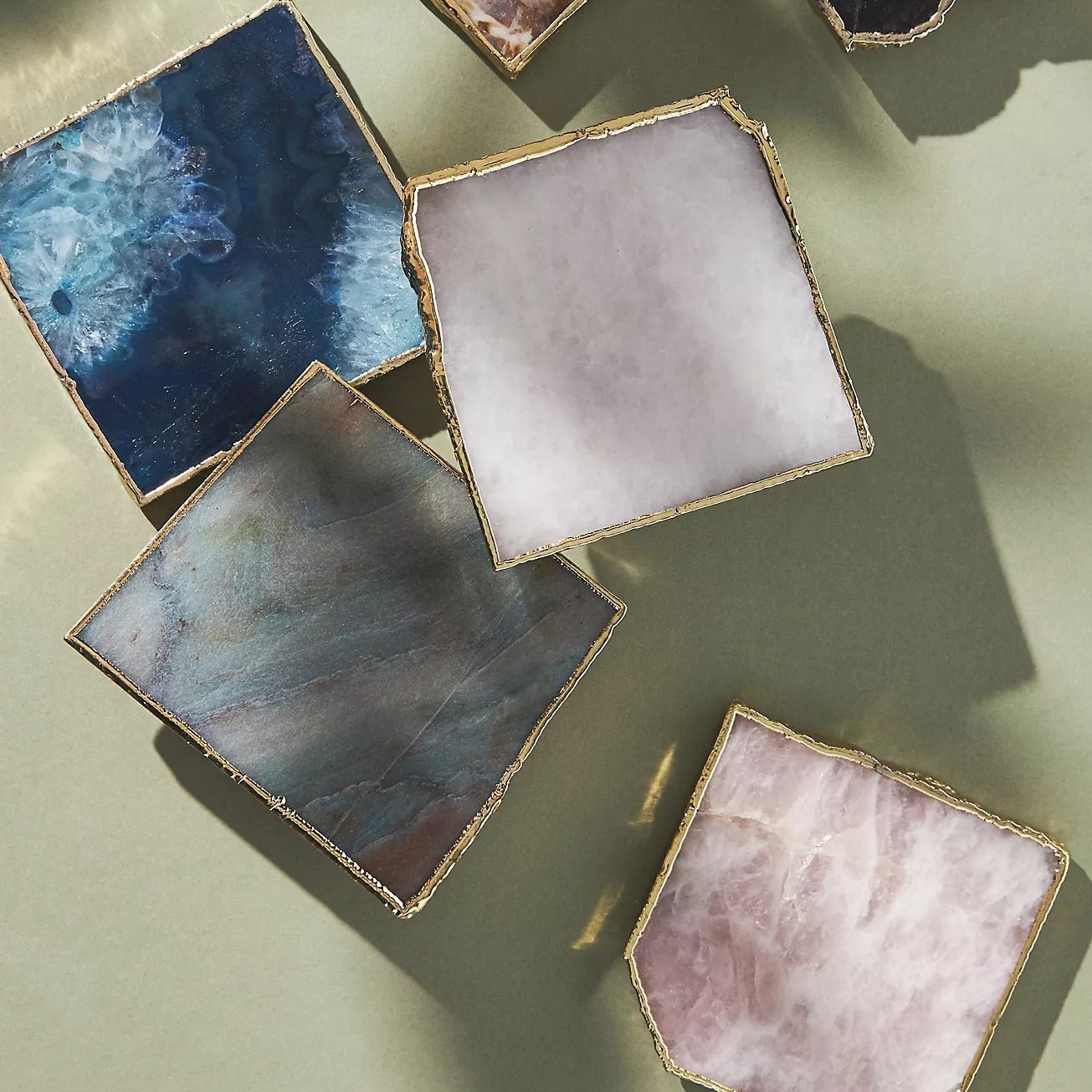 Gilded Agate Coaster Ecomm Via Anthropologie.com