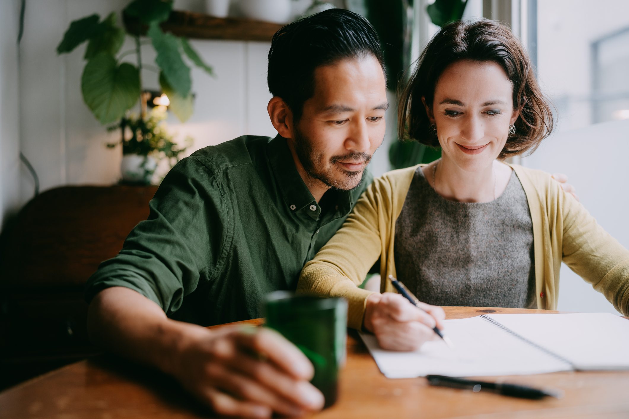 Couple planning their future home, Tokyo