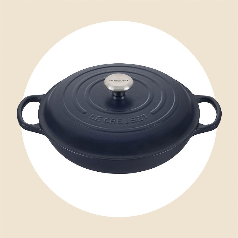 Le Creuset Braiser In Matte Navy
