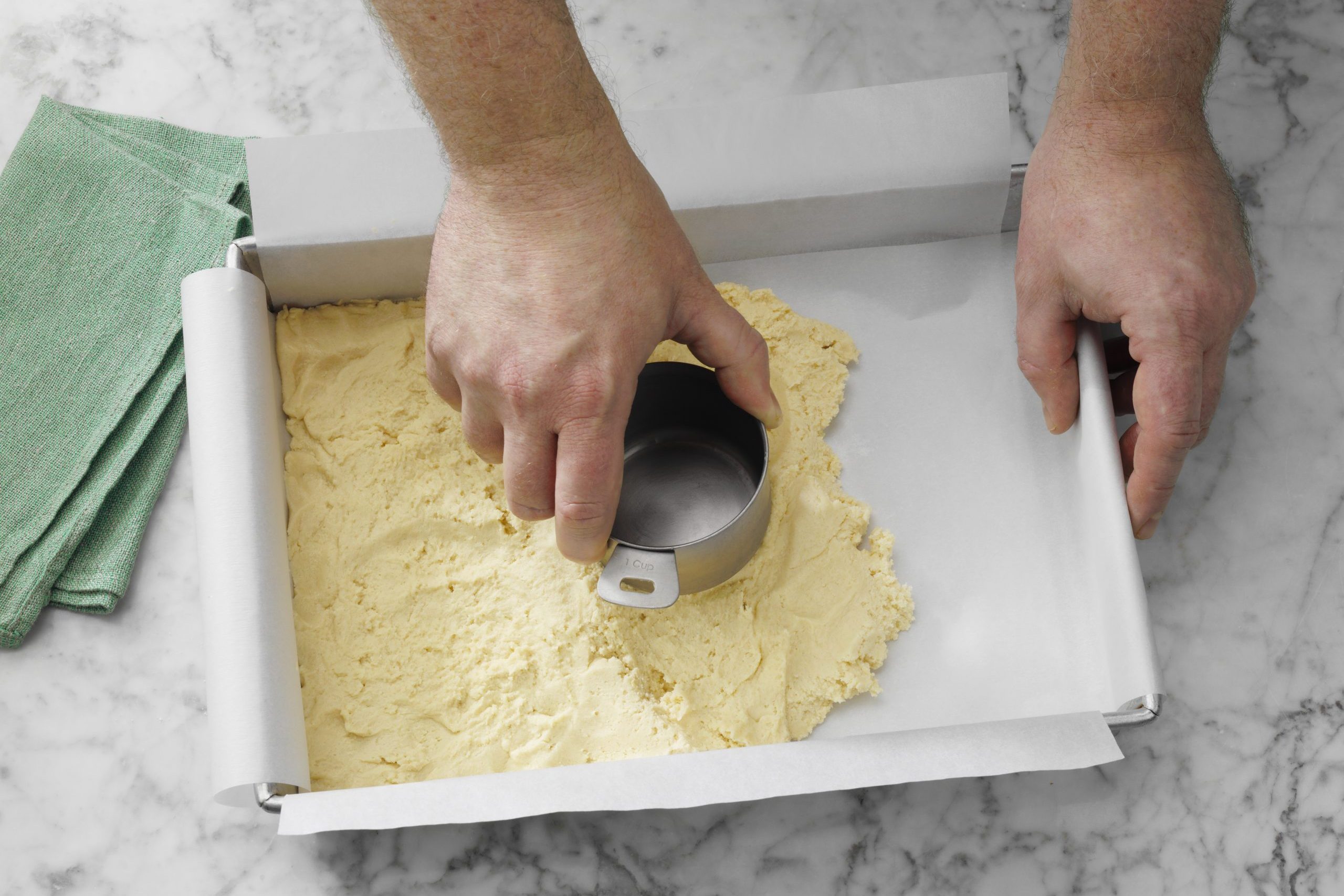 Millionaire Bars short bread layer