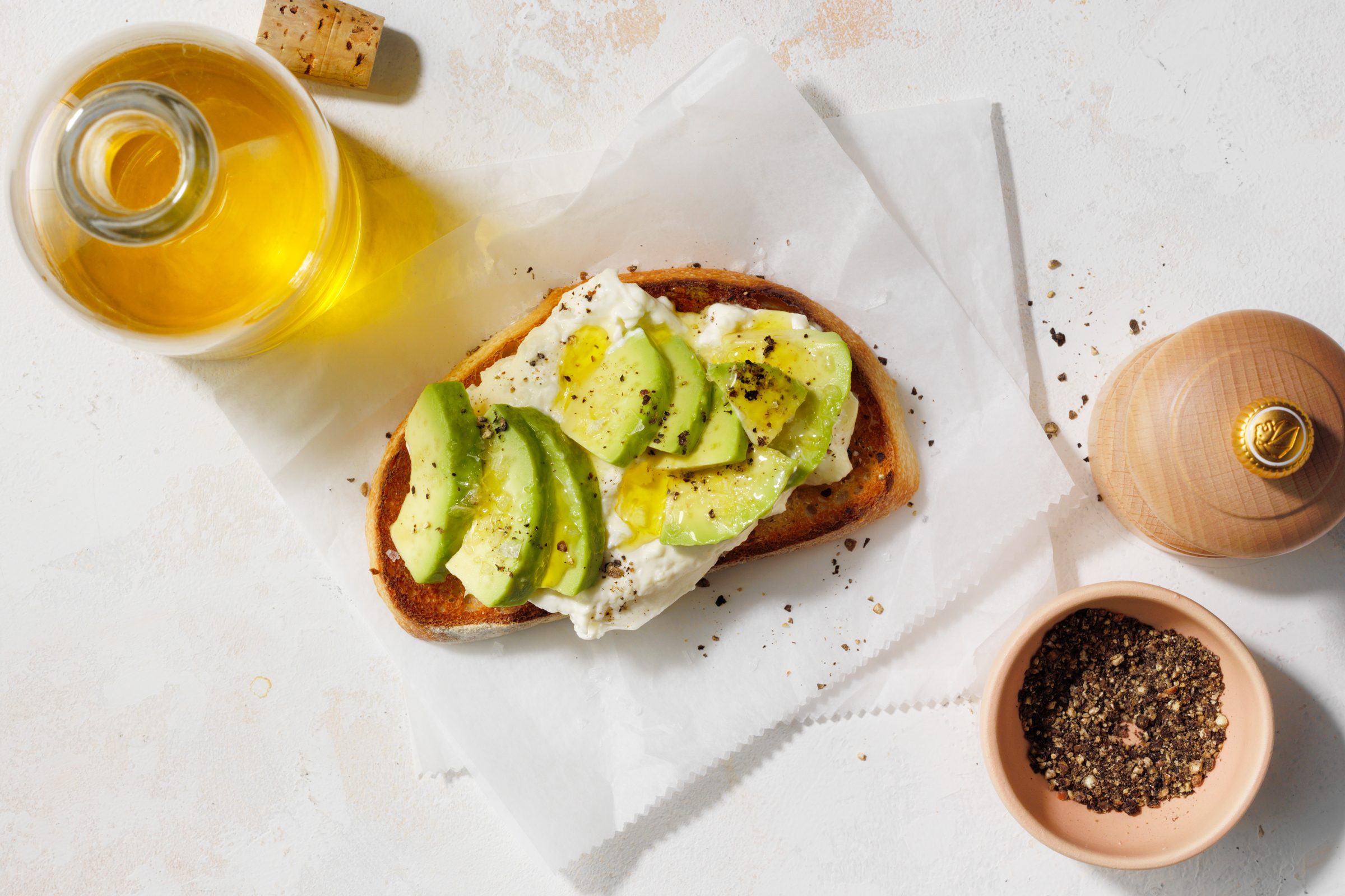 Avocado burrata toast