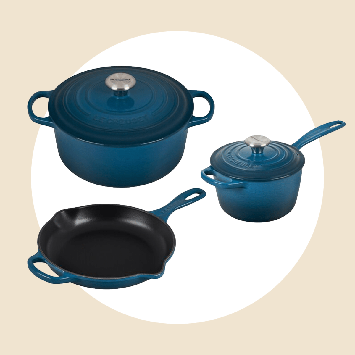 Le Creuset Cast Iron Three Piece Set