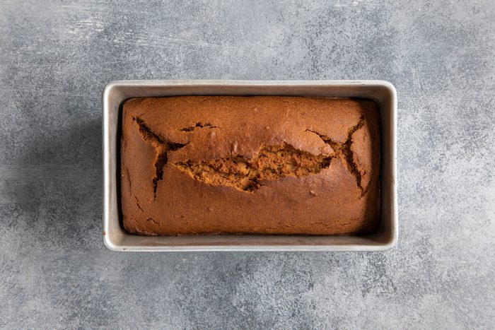 Gluten Free Pumpkin Bread baked in pan
