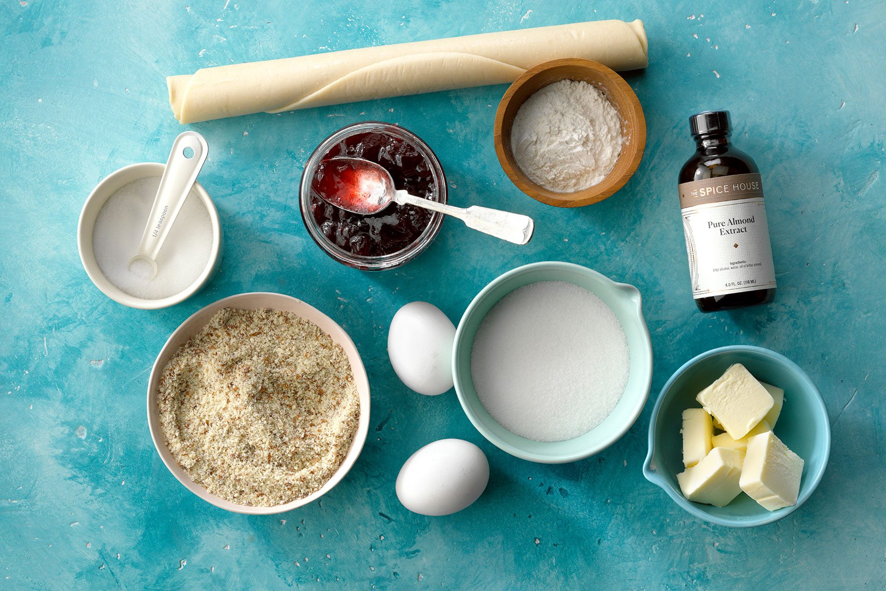 Ingredients for Traditional Bakewell Tart 