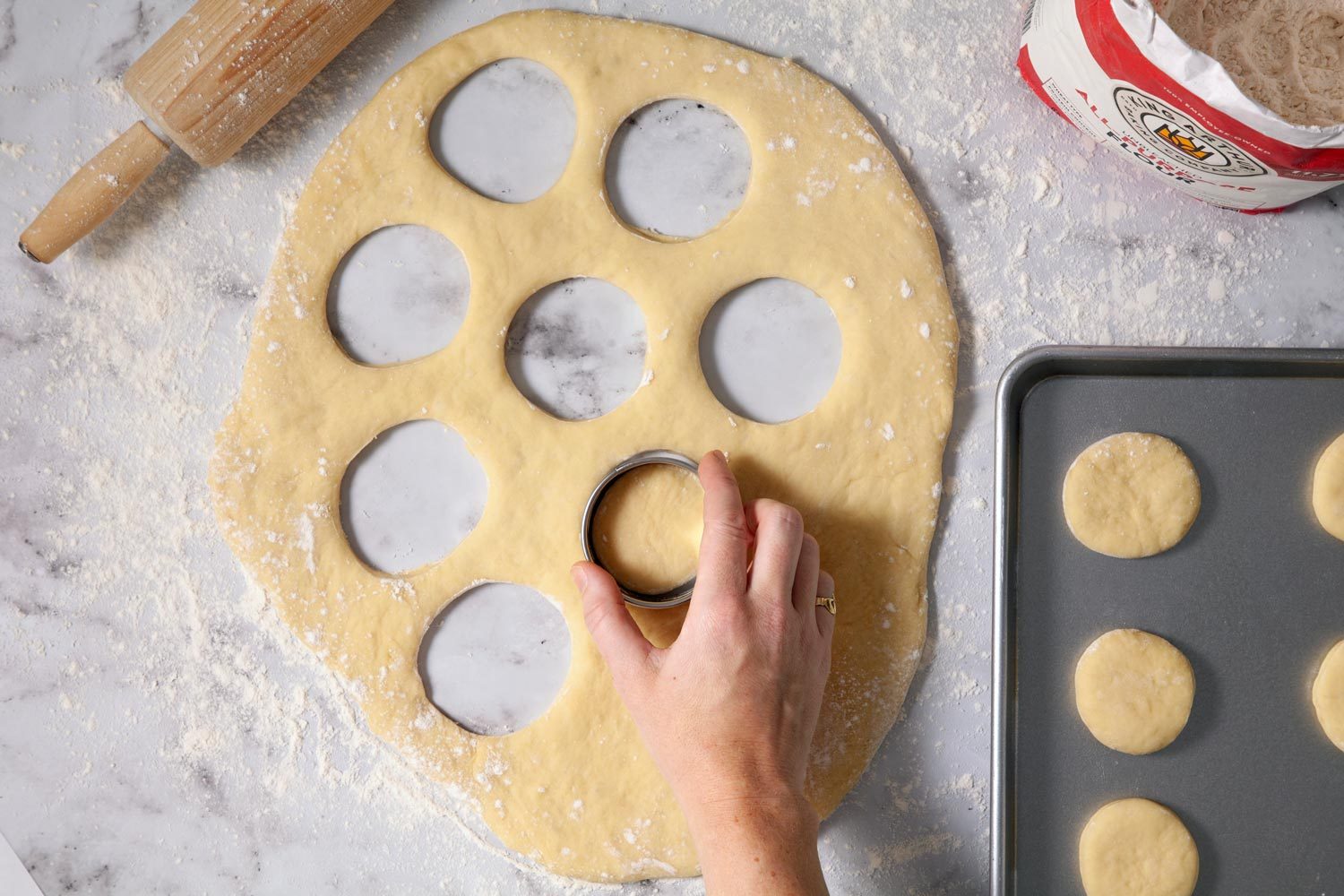 Ft23 274044 Ec 101923 4 Roll Out And Cut Out The Doughnuts For Cream Filled Doughnuts TMB Studio