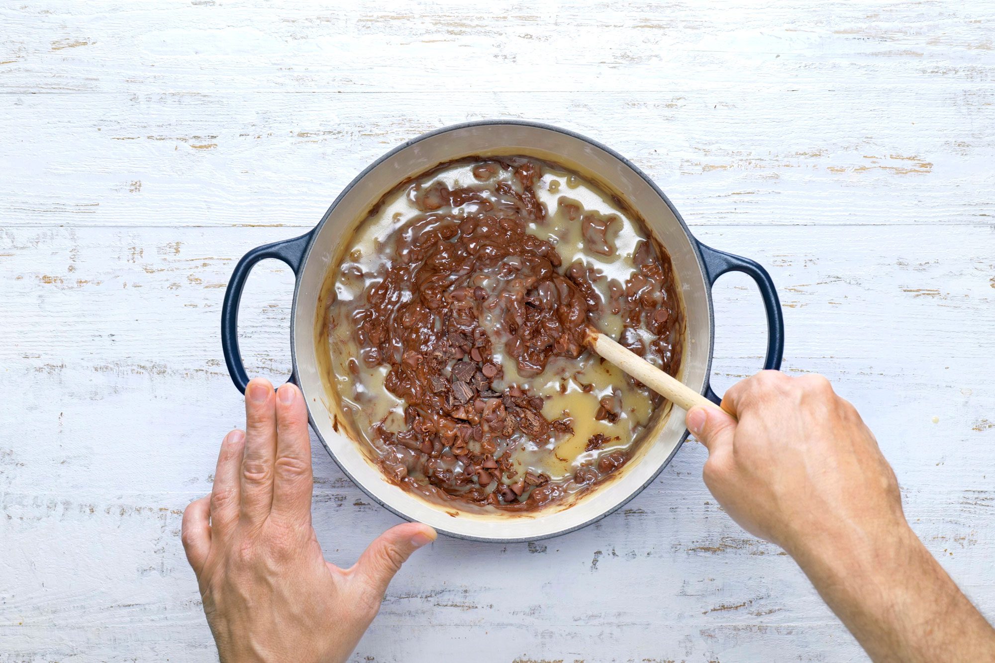 Stirring Chocolate Chips