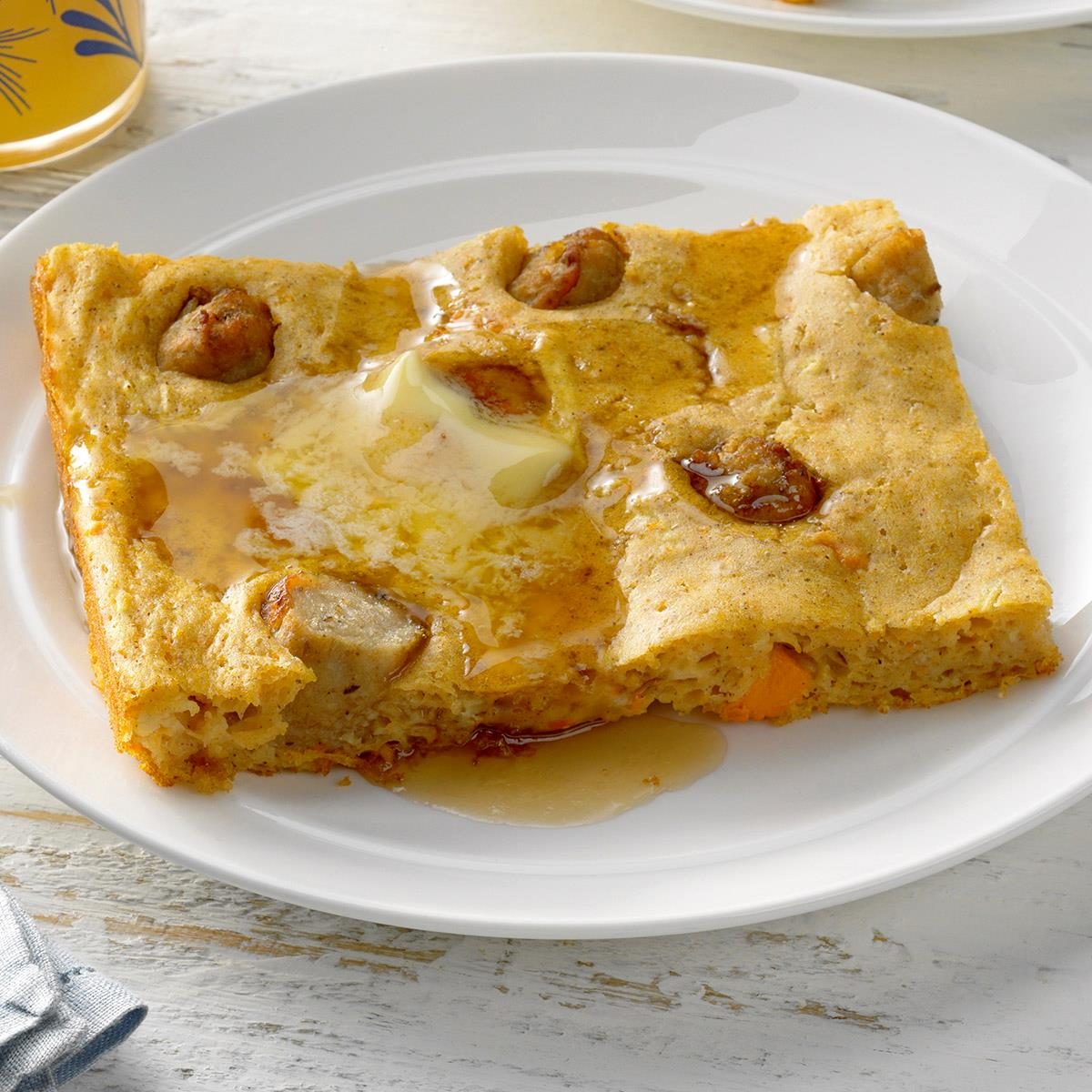 Apple and Sausage Sheet-Pan Pancakes