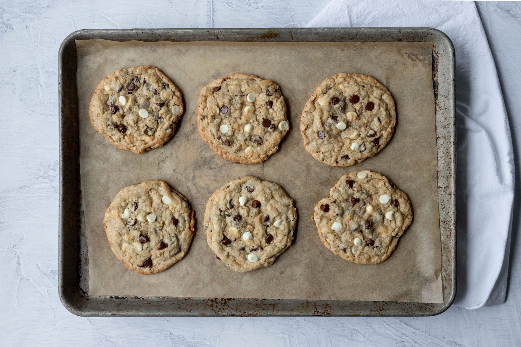 Baked Marry Me Cookies on a baking tray