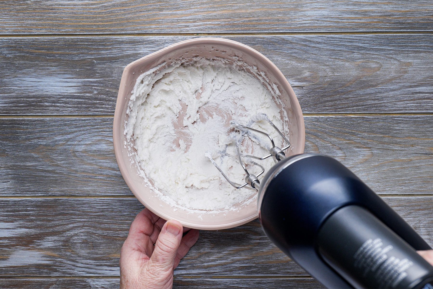mixing wet ingredients for Easy Banana Bread 