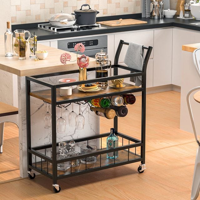 Industrial Bar Cart